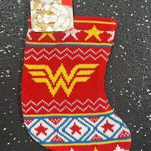DC Comics Red and Yellow Holiday Stocking